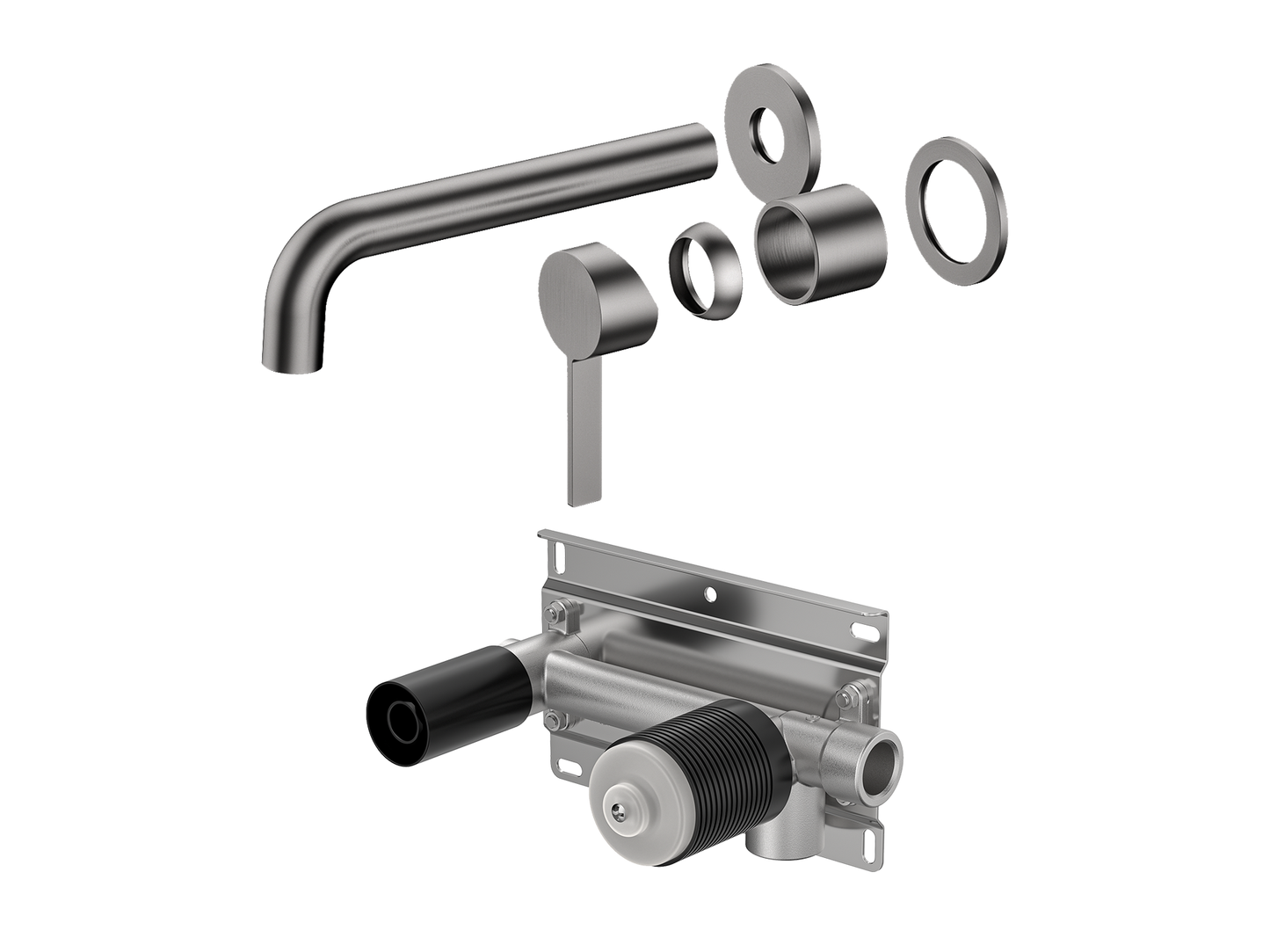 Sakura Wall Basin/Bath Mixer
