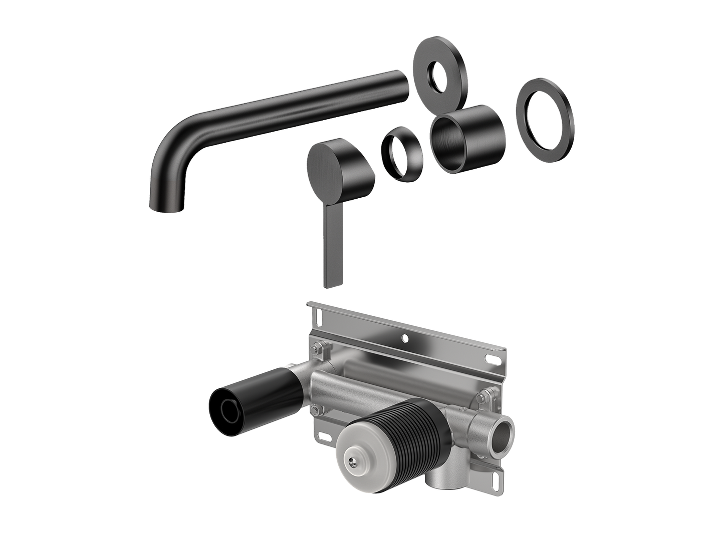 Sakura Wall Basin/Bath Mixer