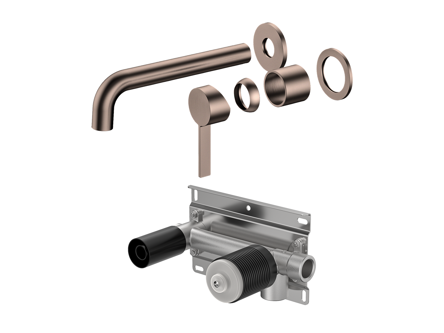 Sakura Wall Basin/Bath Mixer
