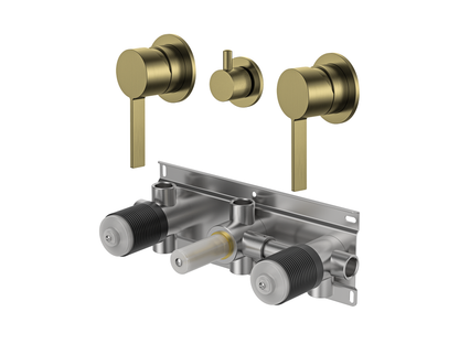 Sakura Twin Shower / Bath Mixer with Centre Diverter