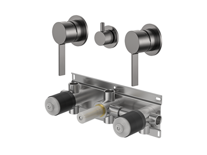 Sakura Twin Shower / Bath Mixer with Centre Diverter