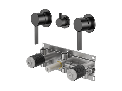 Sakura Twin Shower / Bath Mixer with Centre Diverter
