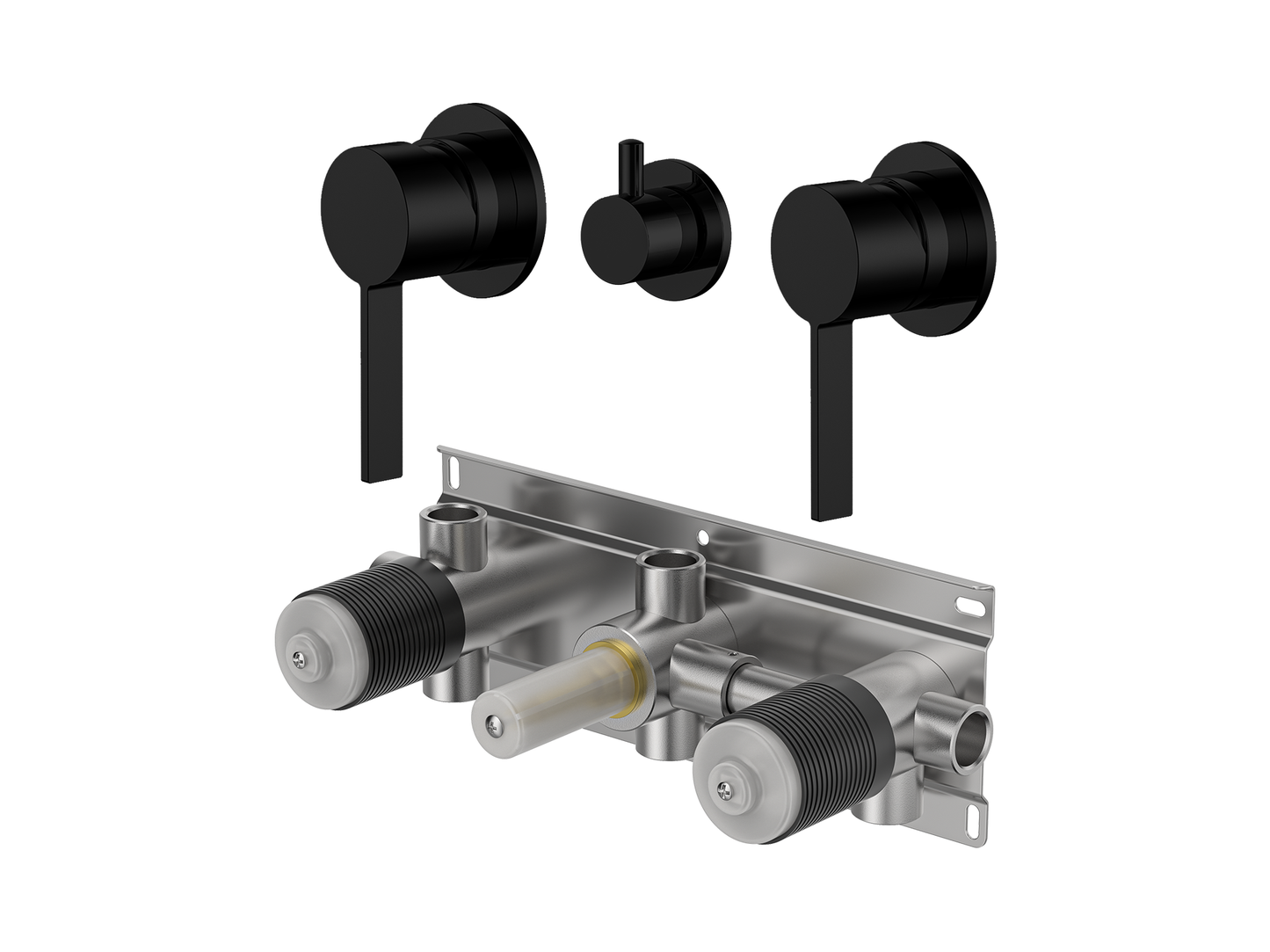 Sakura Twin Shower / Bath Mixer with Centre Diverter
