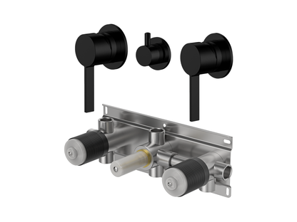 Sakura Twin Shower / Bath Mixer with Centre Diverter