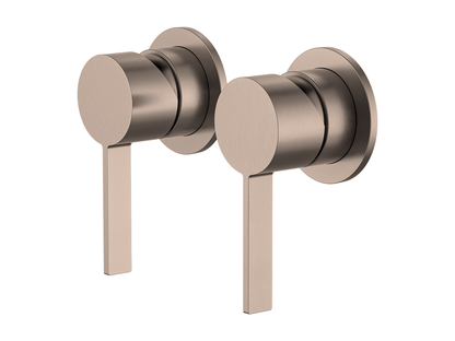 Sakura Twin Wall Shower/Bath Mixer Trim Kit Only - Separate Plates