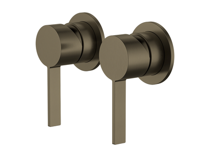 Sakura Twin Wall Shower/Bath Mixer Trim Kit Only - Separate Plates