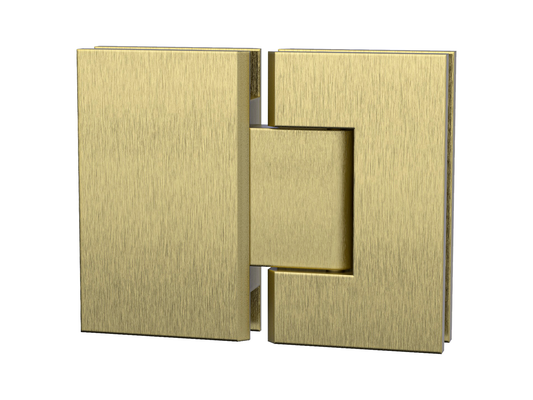 Glass to Glass Shower Screen Hinge Brushed Gold