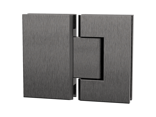 Glass to Glass Shower Screen Hinge Gun Metal