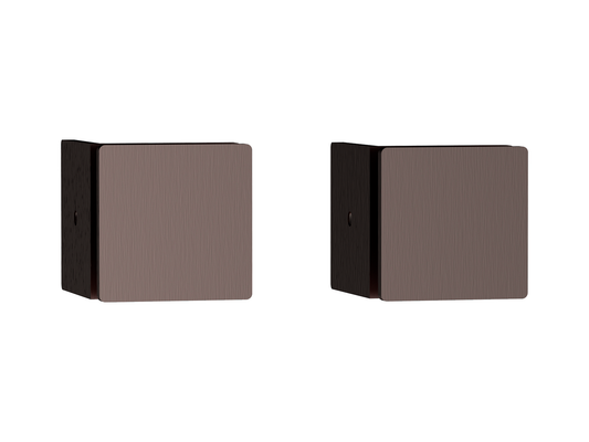 90 Degree Glass to Wall Shower Screen Brackets Antique Copper