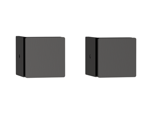 90 Degree Glass to Wall Shower Screen Brackets Gun Metal