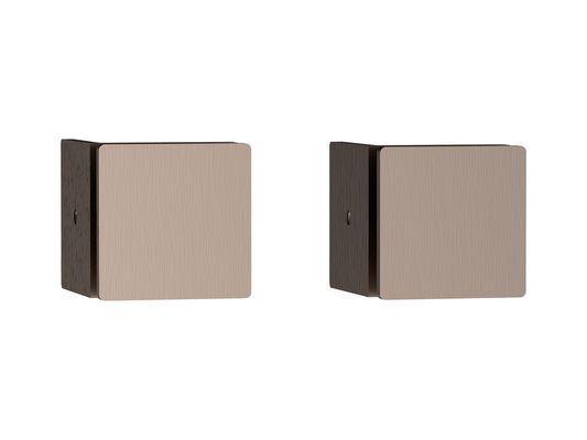 90 Degree Glass to Wall Shower Screen Brackets Rosé