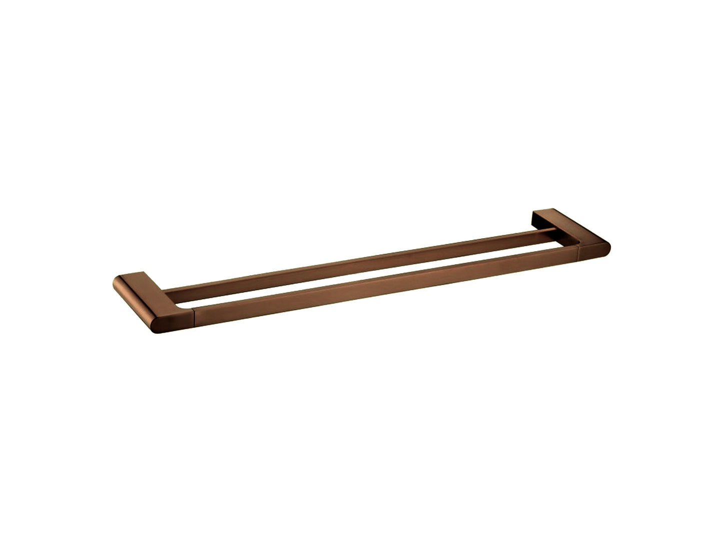 Sequoia 800mm Double Towel Rail Brushed Copper