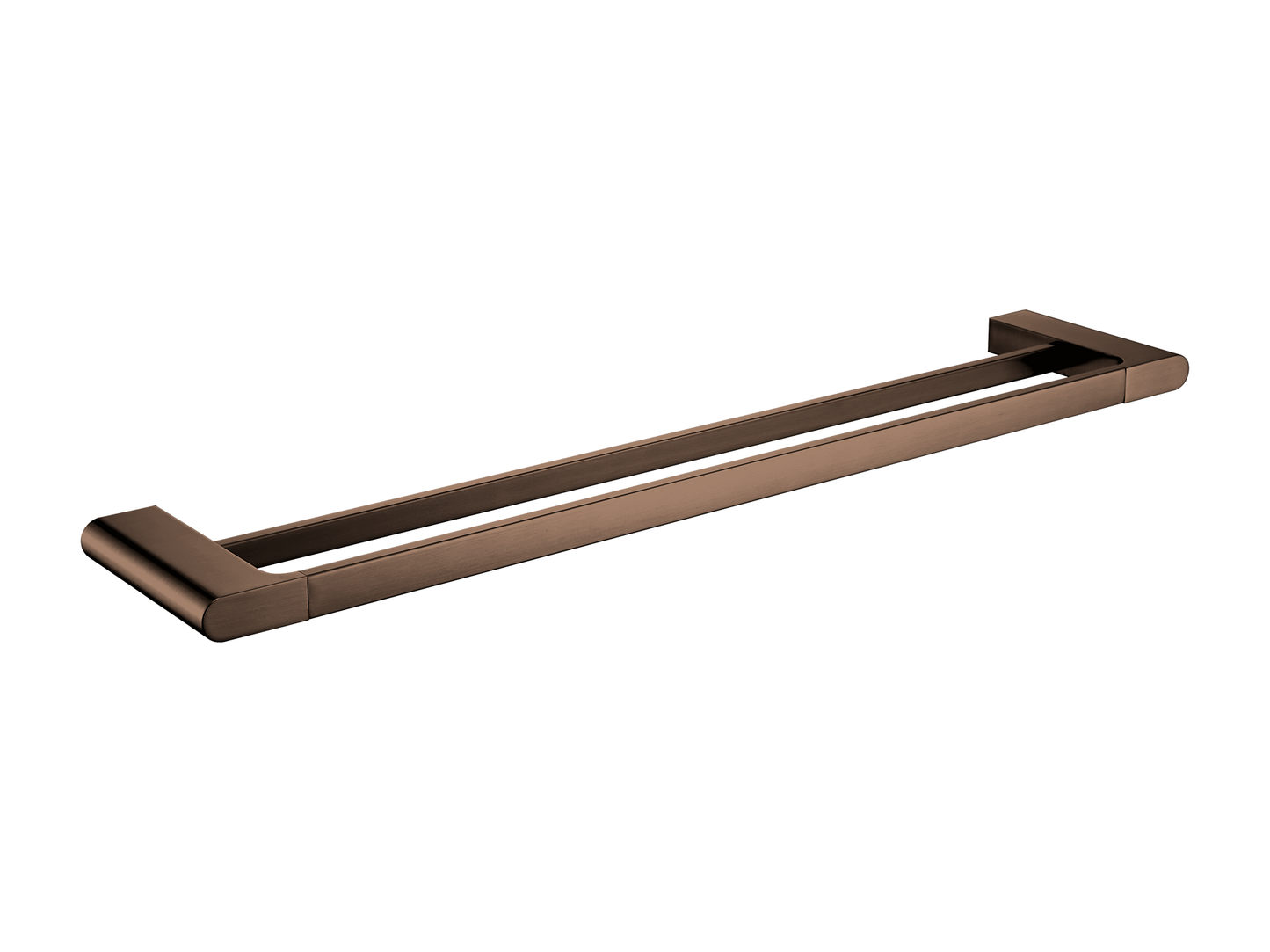 Sequoia 600mm Double Towel Rail Brushed Copper