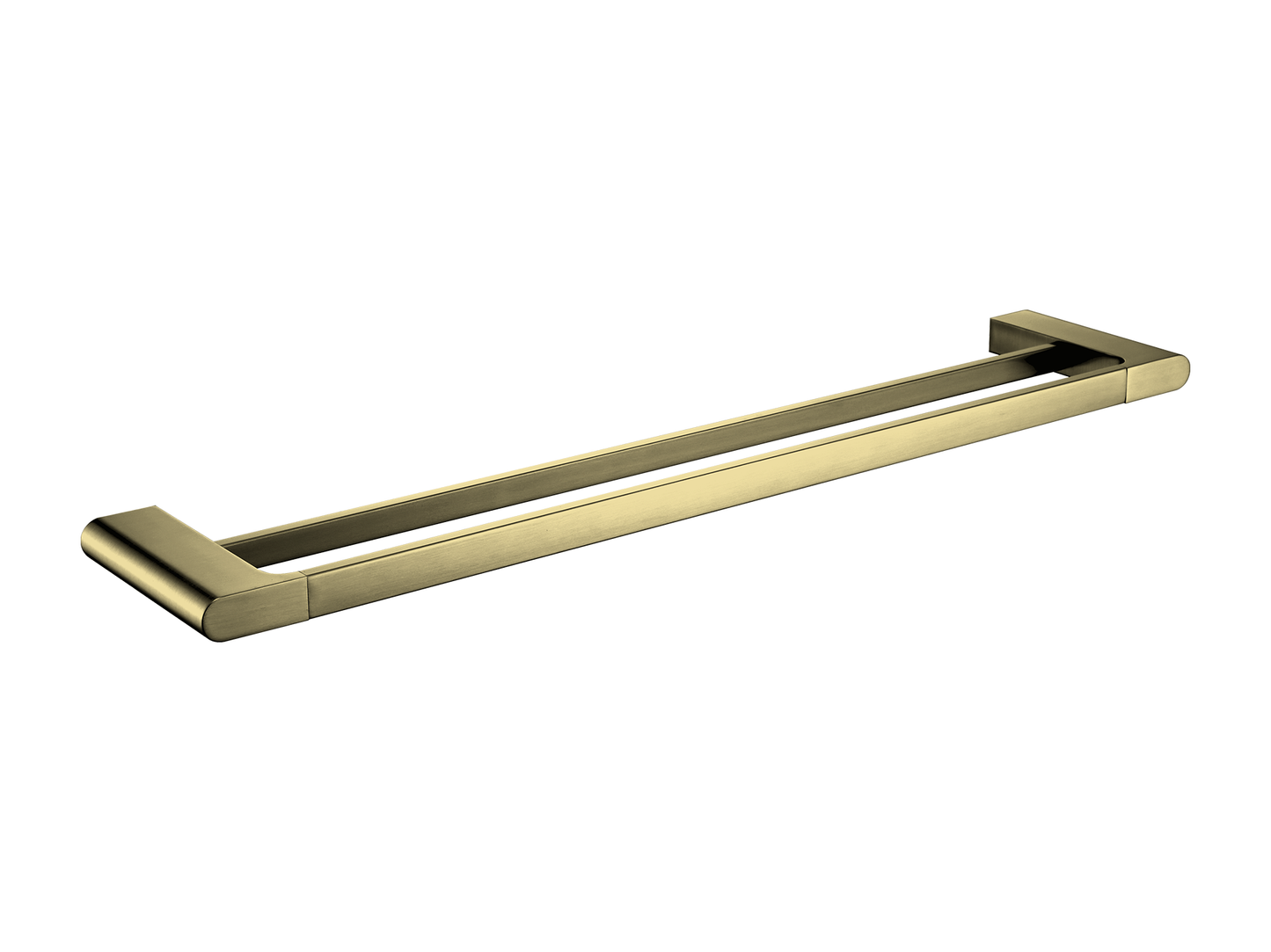 Sequoia 800mm Double Towel Rail Brushed Gold