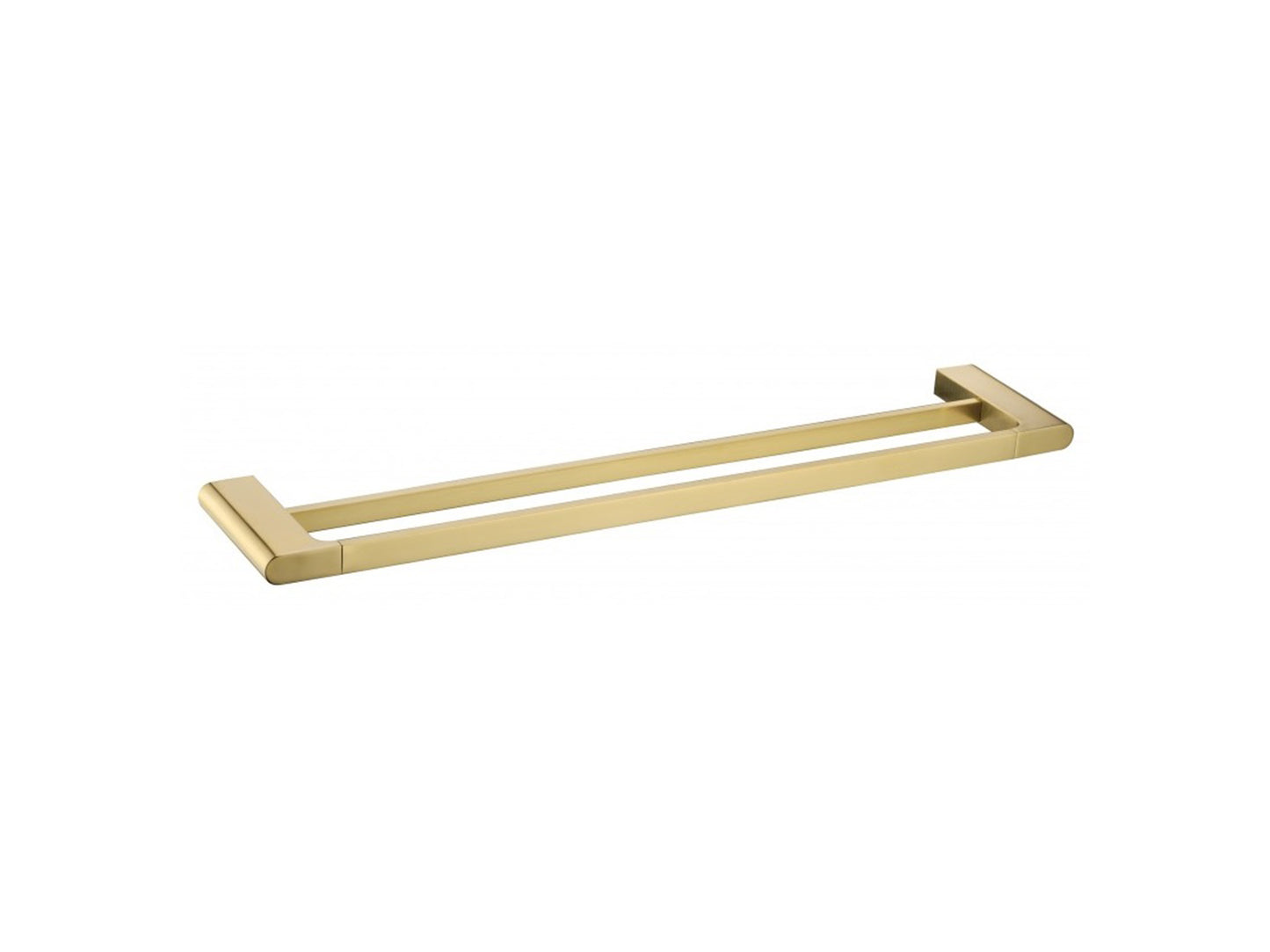 Sequoia 800mm Double Towel Rail Brushed Gold