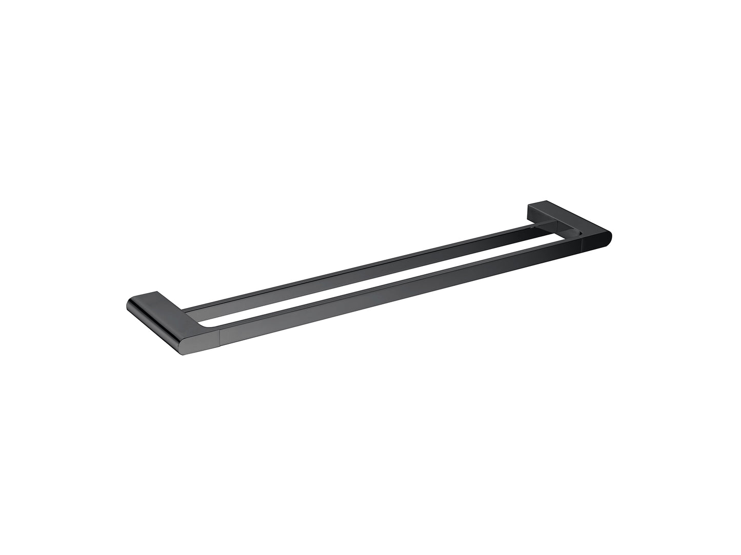 Sequoia 600mm Double Towel Rail Matte Black