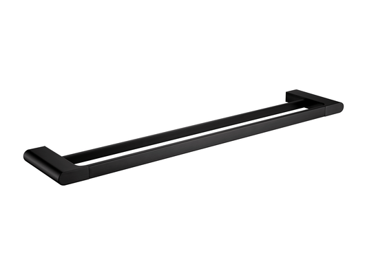 Sequoia 800mm Double Towel Rail Matte Black