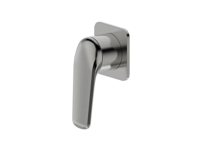 Sequoia Wall Shower / Bath Mixer Brushed Nickel Square Plate