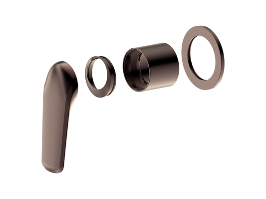 Sequoia Wall Shower / Bath Mixer Antique Copper Round Plate