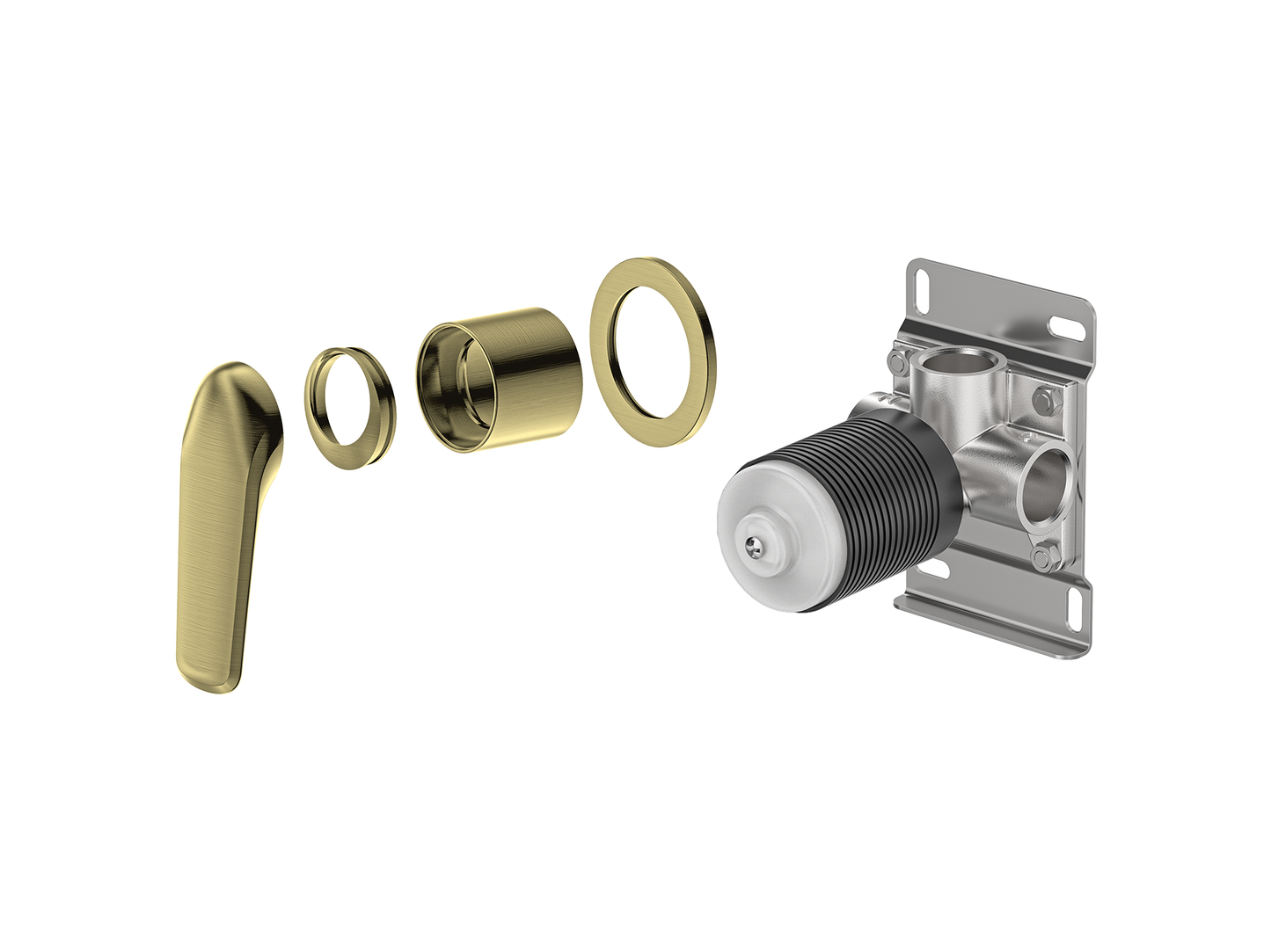 Sequoia Wall Shower / Bath Mixer Round Plate