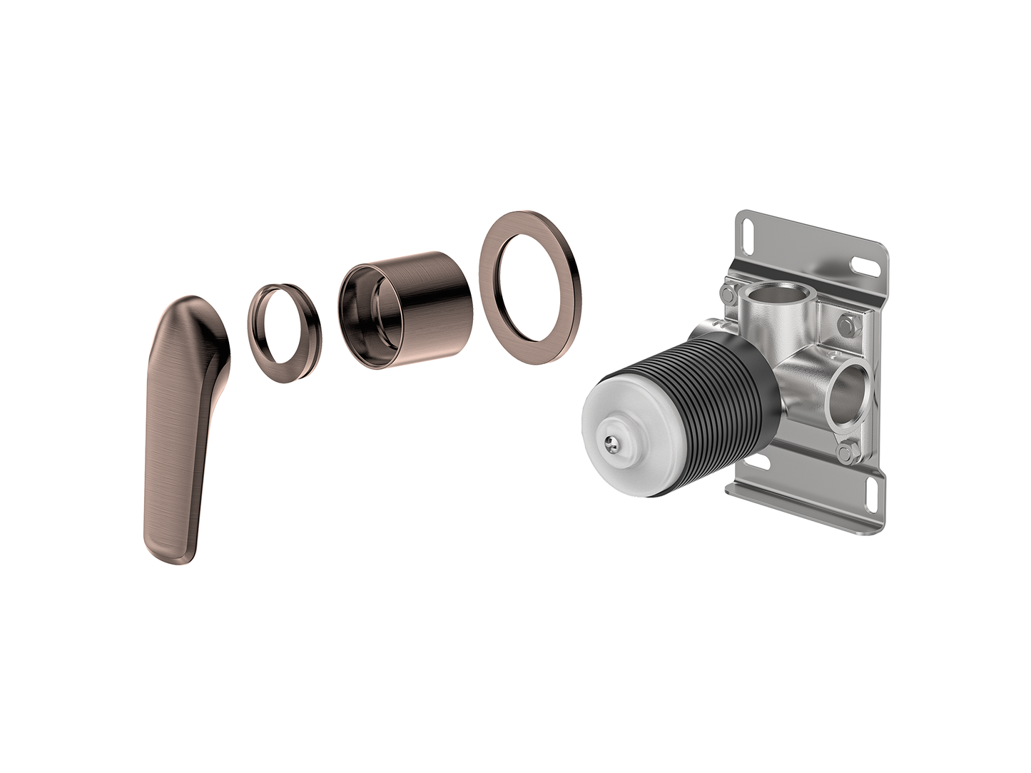 Sequoia Wall Shower / Bath Mixer Round Plate