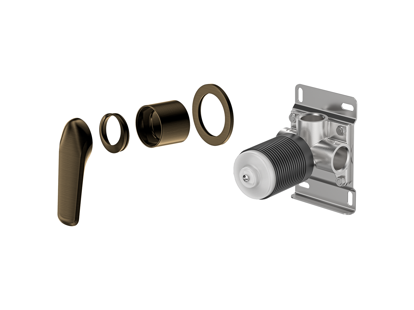 Sequoia Wall Shower / Bath Mixer Round Plate
