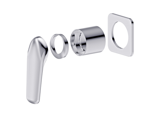 Sequoia Wall Shower / Bath Mixer Chrome Square Plate