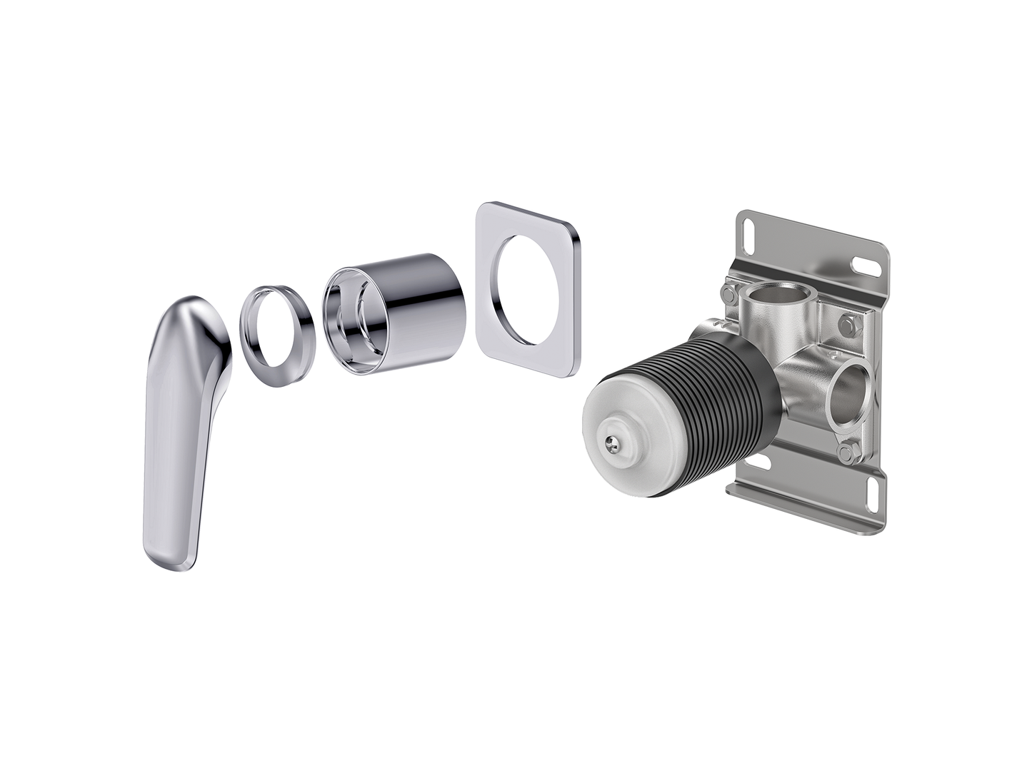 Sequoia Wall Shower / Bath Mixer Square Plate