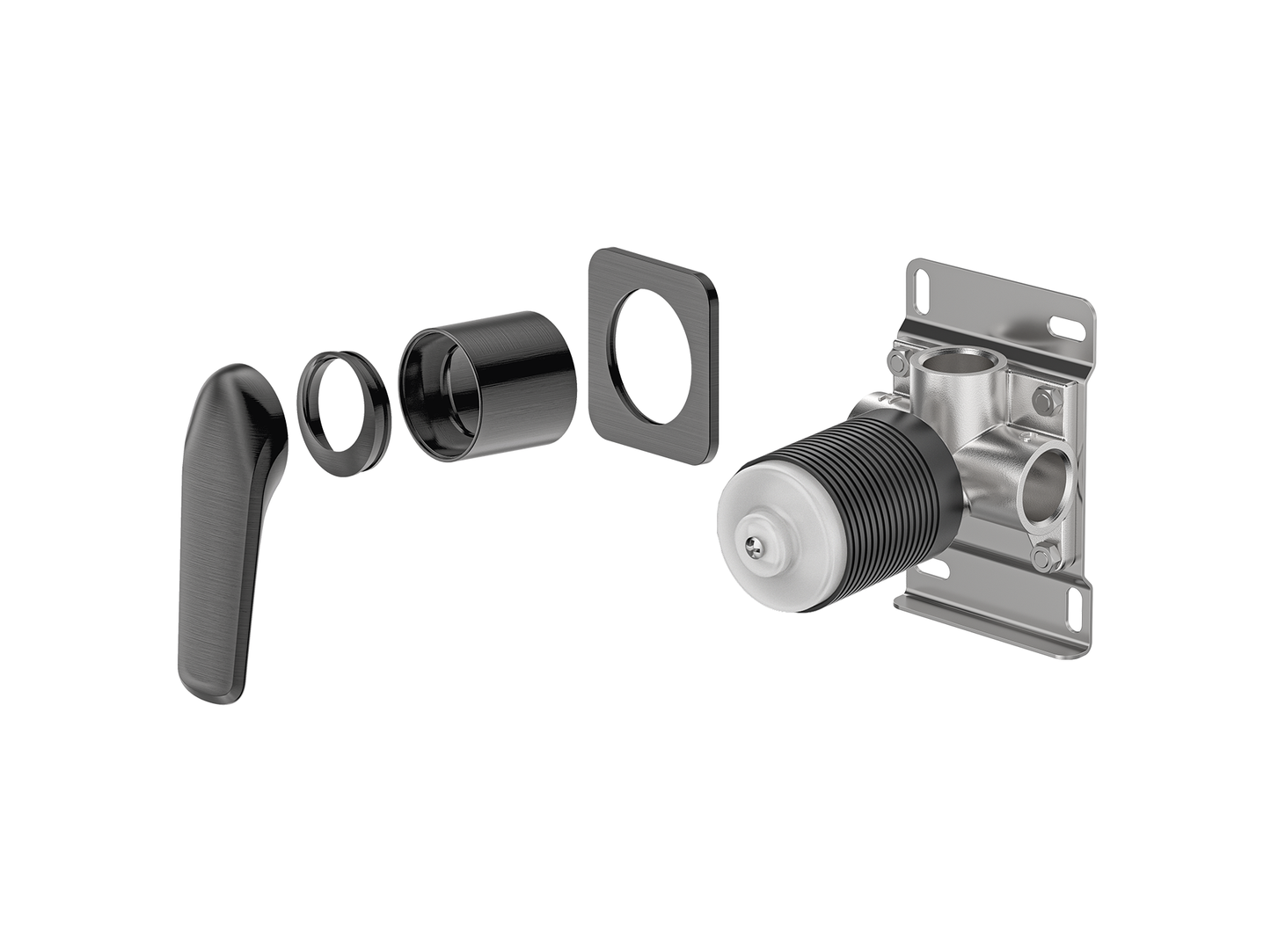 Sequoia Wall Shower / Bath Mixer Square Plate