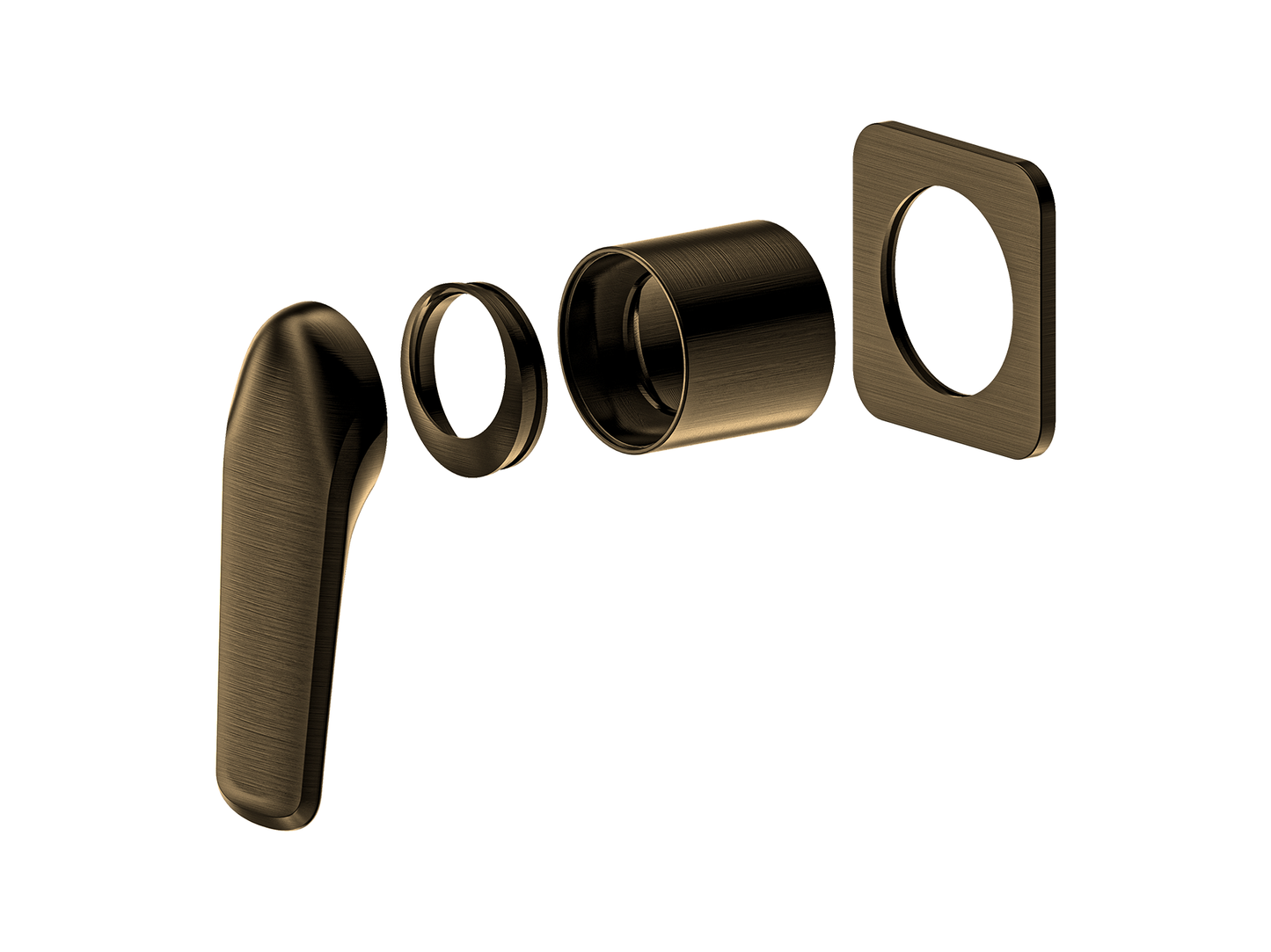 Sequoia Wall Shower / Bath Mixer Square Plate