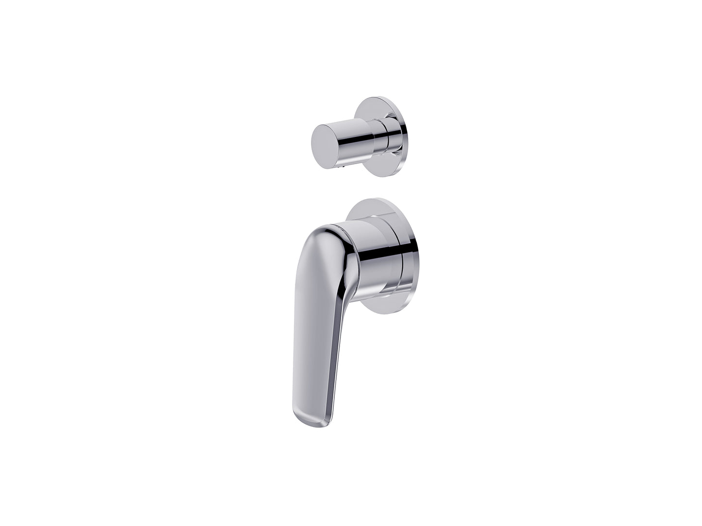 Sequoia Wall Diverter Shower / Bath Mixer Chrome Separate Plates