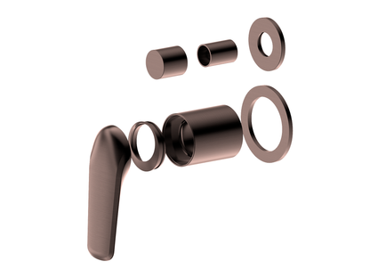 Sequoia Wall Diverter Shower / Bath Mixer Antique Copper Separate Plates