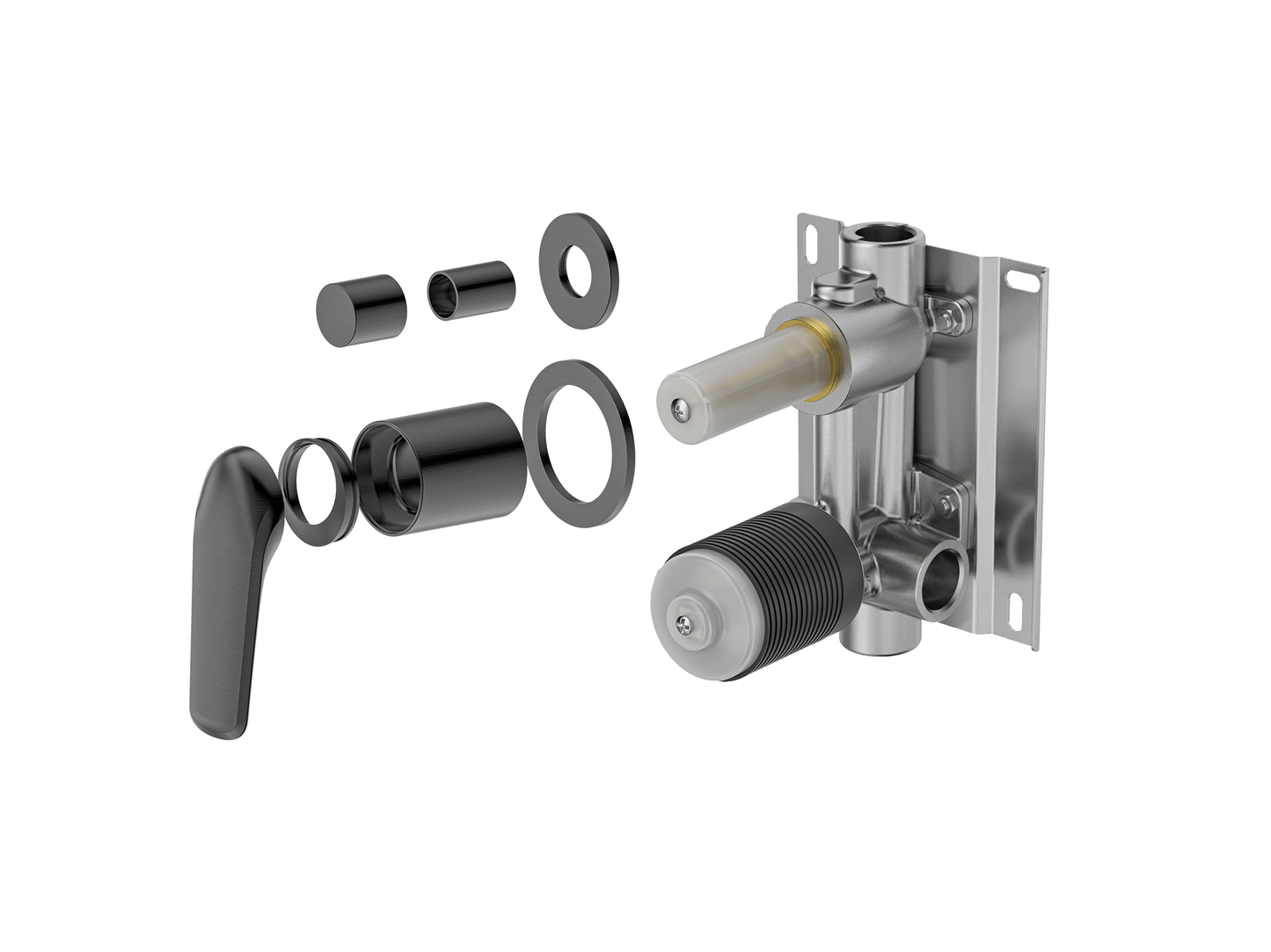 Sequoia Wall Diverter Shower / Bath Mixer - Vertical