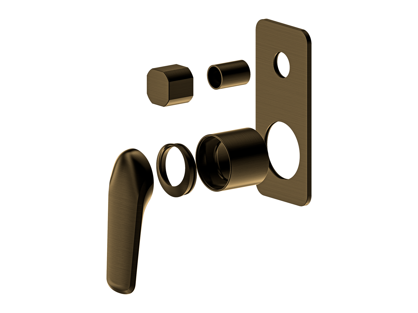 Sequoia Wall Diverter Shower / Bath Mixer - Vertical