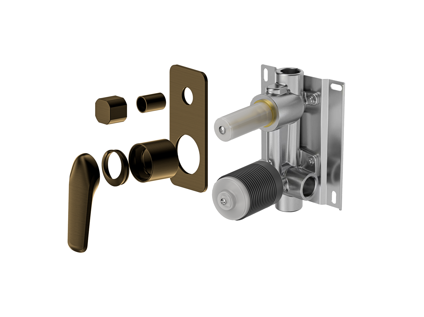 Sequoia Wall Diverter Shower / Bath Mixer - Vertical