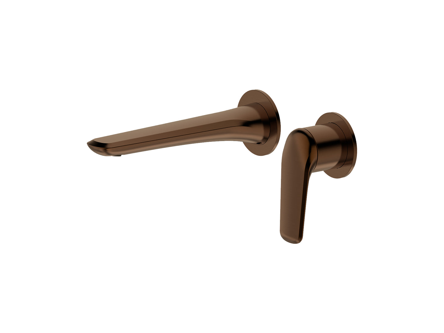 Sequoia Wall Basin/Bath Mixer Brushed Copper Separate Plates