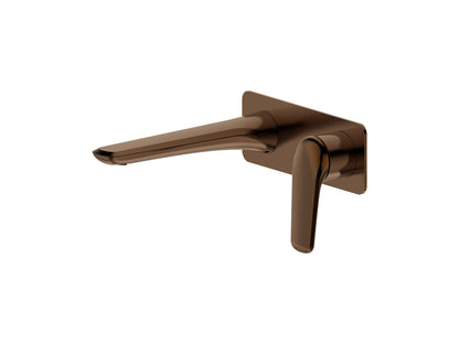 Sequoia Wall Basin/Bath Mixer Brushed Copper Square Plate