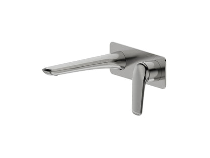 Sequoia Wall Basin/Bath Mixer Brushed Nickel Square Plate