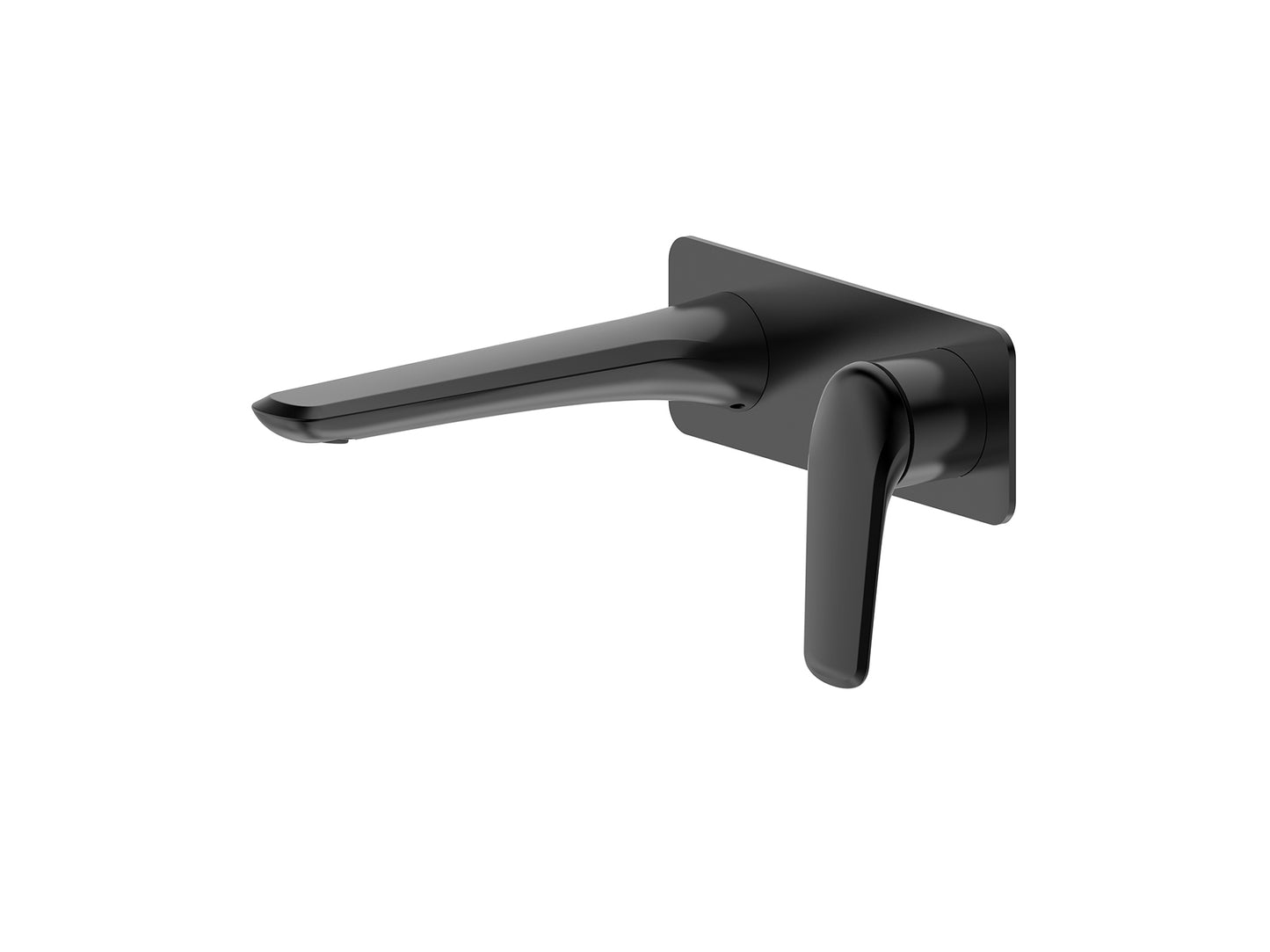 Sequoia Wall Basin/Bath Mixer Matte Black Square Plate