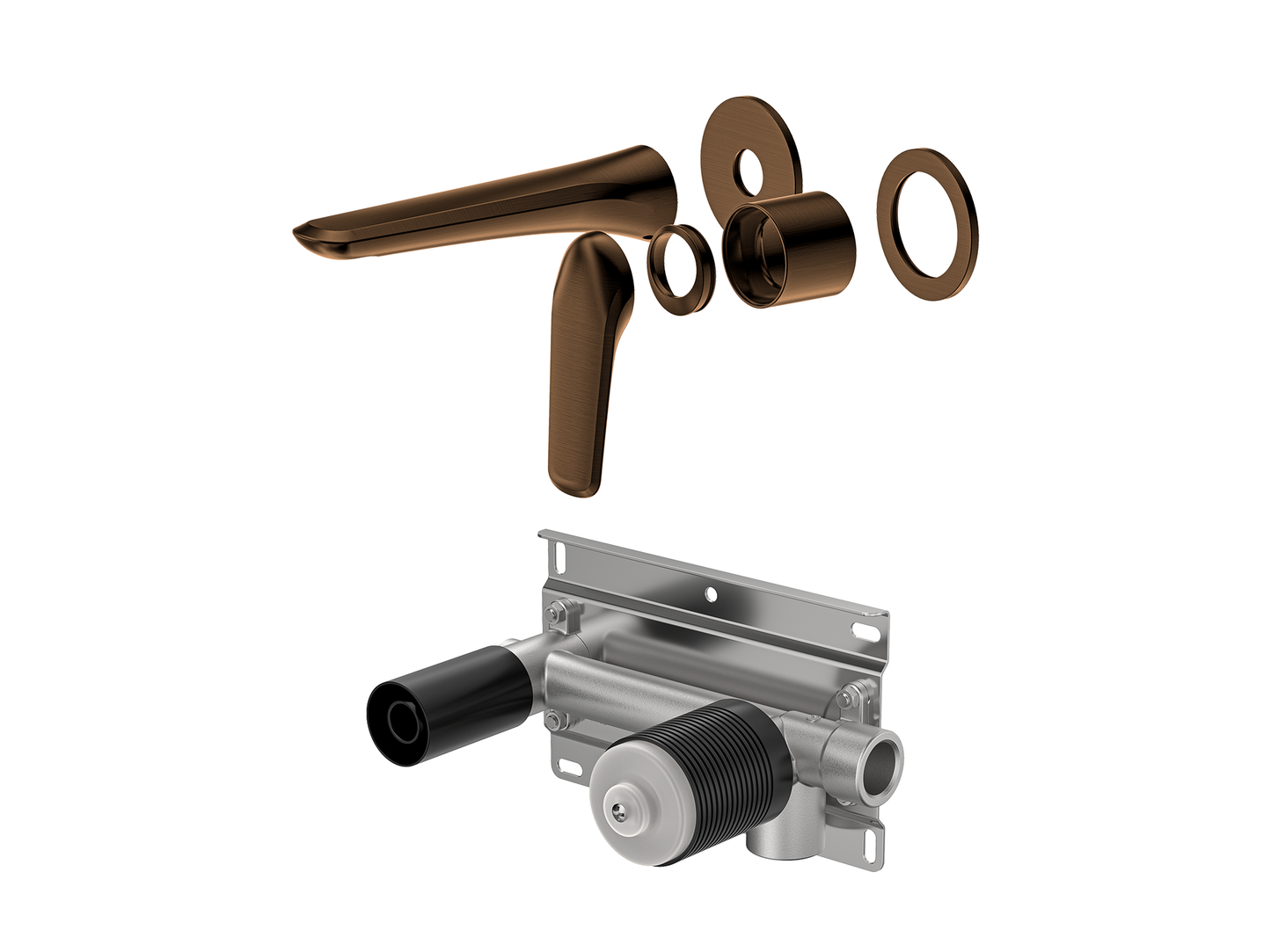 Sequoia Wall Basin/Bath Mixer Separate Plates