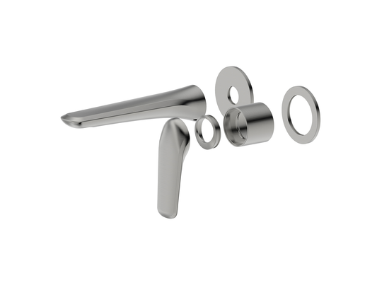 Sequoia Wall Basin/Bath Mixer Brushed Nickel Separate Plates