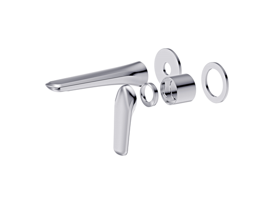 Sequoia Wall Basin/Bath Mixer Chrome Separate Plates