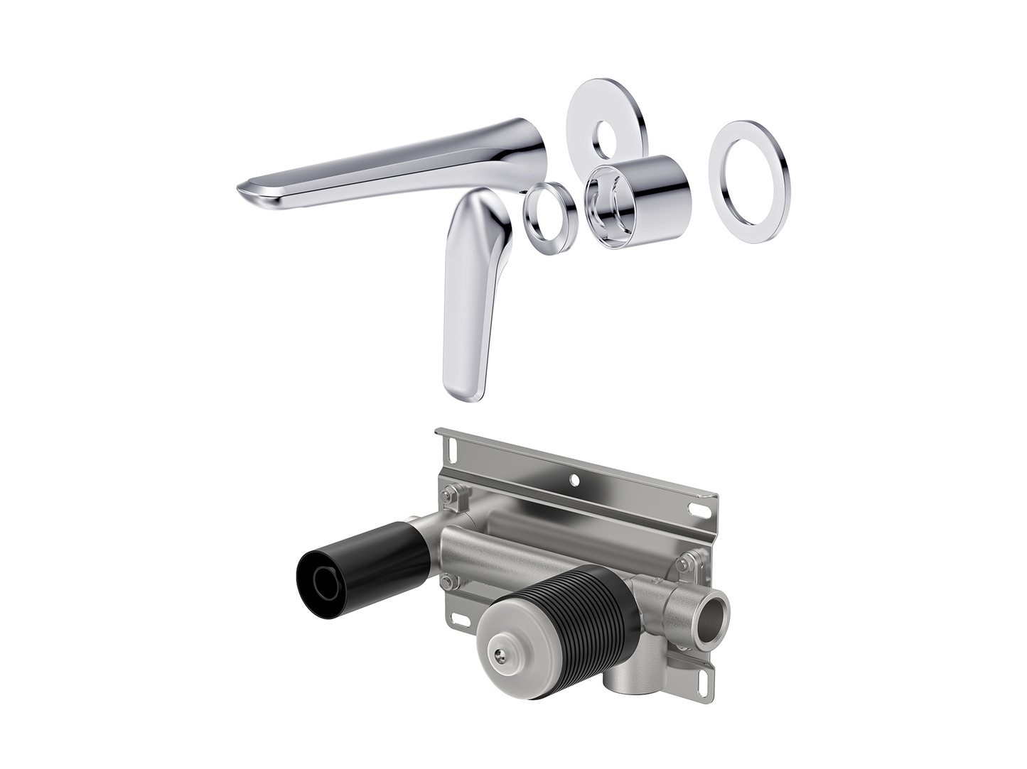 Sequoia Wall Basin/Bath Mixer Separate Plates