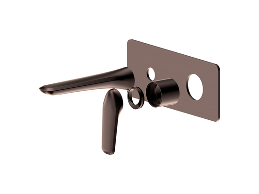 Sequoia Wall Basin/Bath Mixer Antique Copper Square Plate