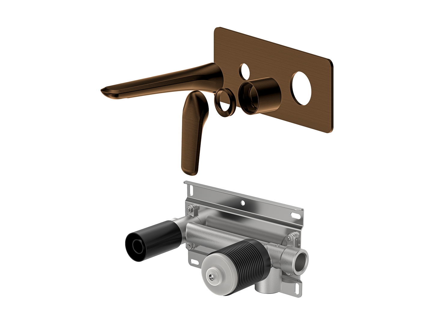Sequoia Wall Basin/Bath Mixer Square Plate