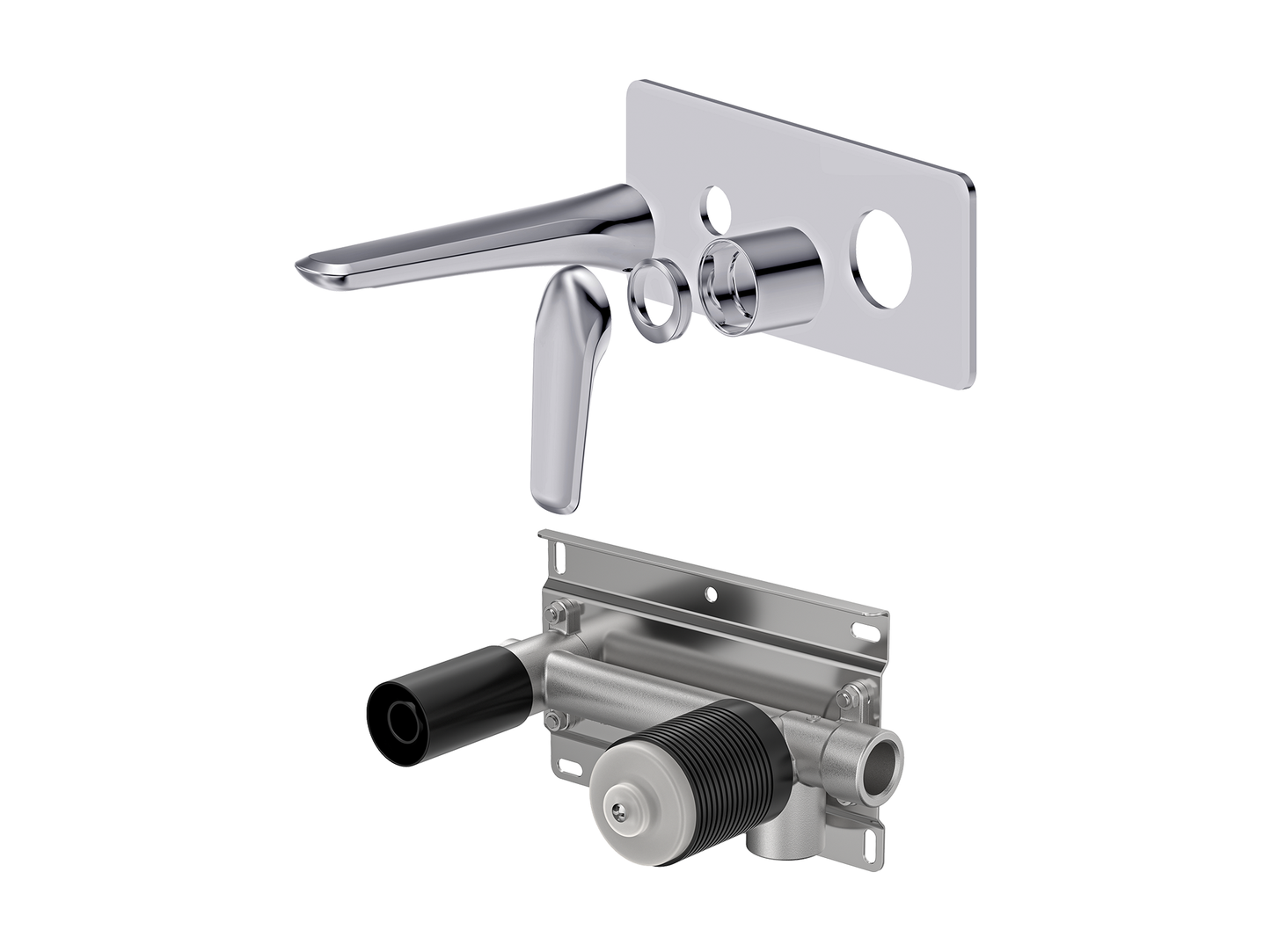 Sequoia Wall Basin/Bath Mixer Square Plate