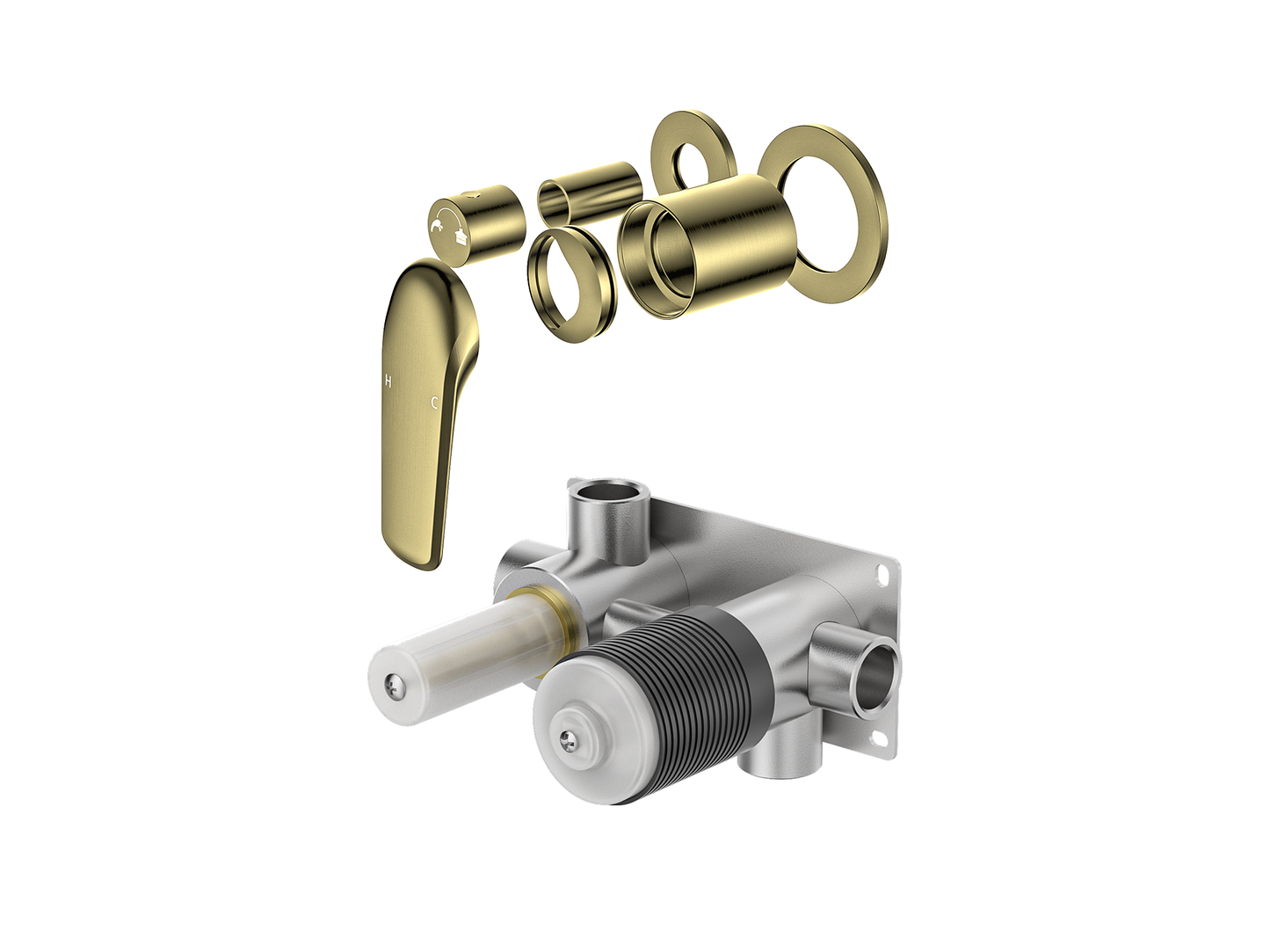 Sequoia Wall Diverter Shower / Bath Mixer - Horizontal