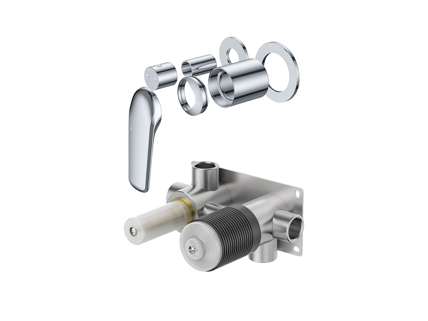 Sequoia Wall Diverter Shower / Bath Mixer - Horizontal