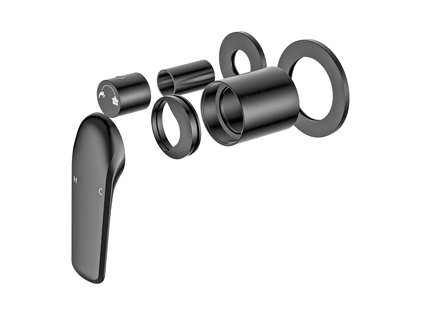 Sequoia Wall Diverter Shower / Bath Mixer - Horizontal