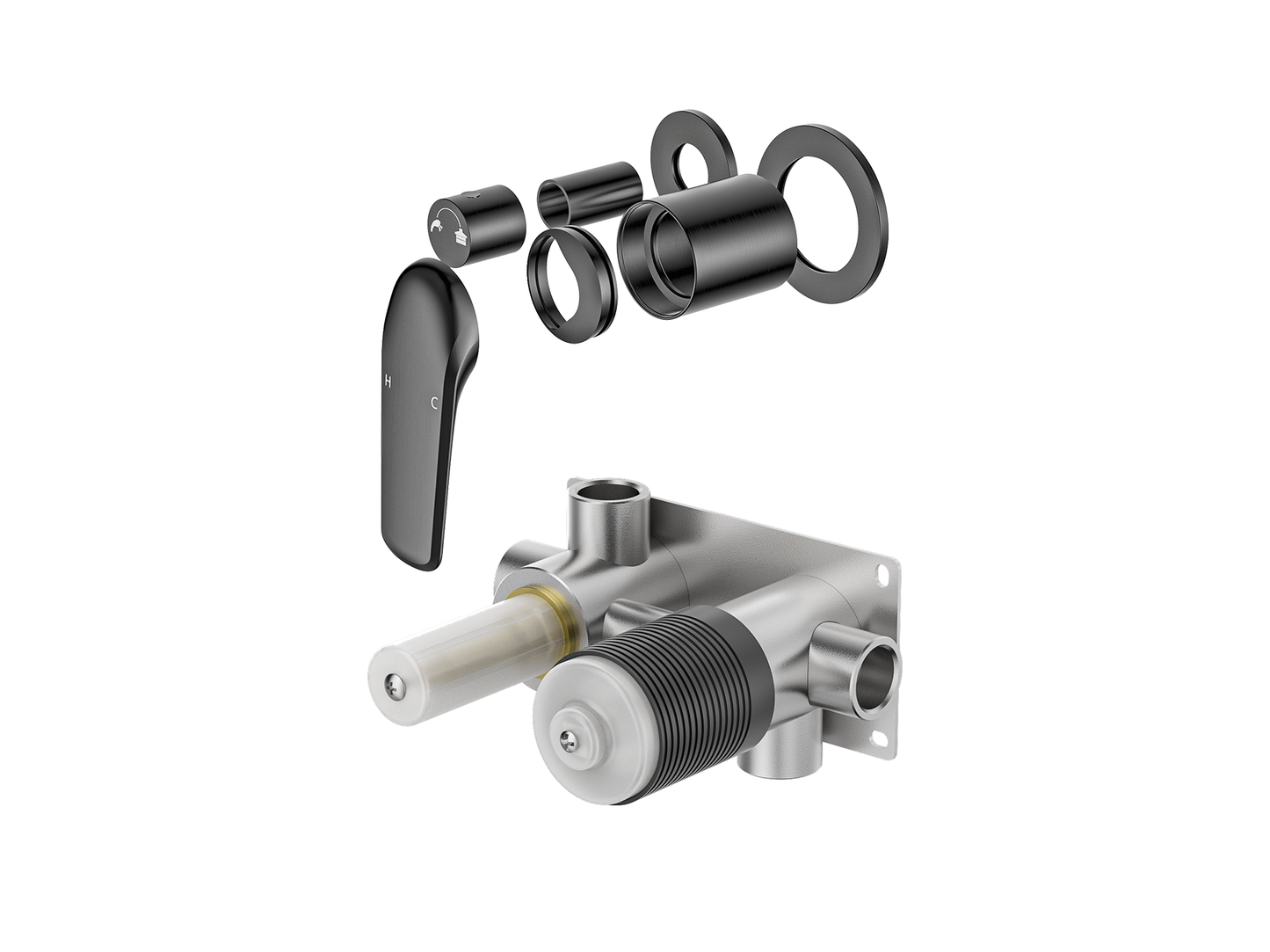 Sequoia Wall Diverter Shower / Bath Mixer - Horizontal
